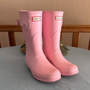 Hunter Blush Pink Waterproof Boots Women’s Size 10